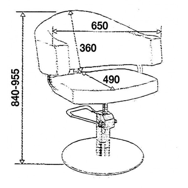 Καρέκλα Κομμωτηρίου Valencia